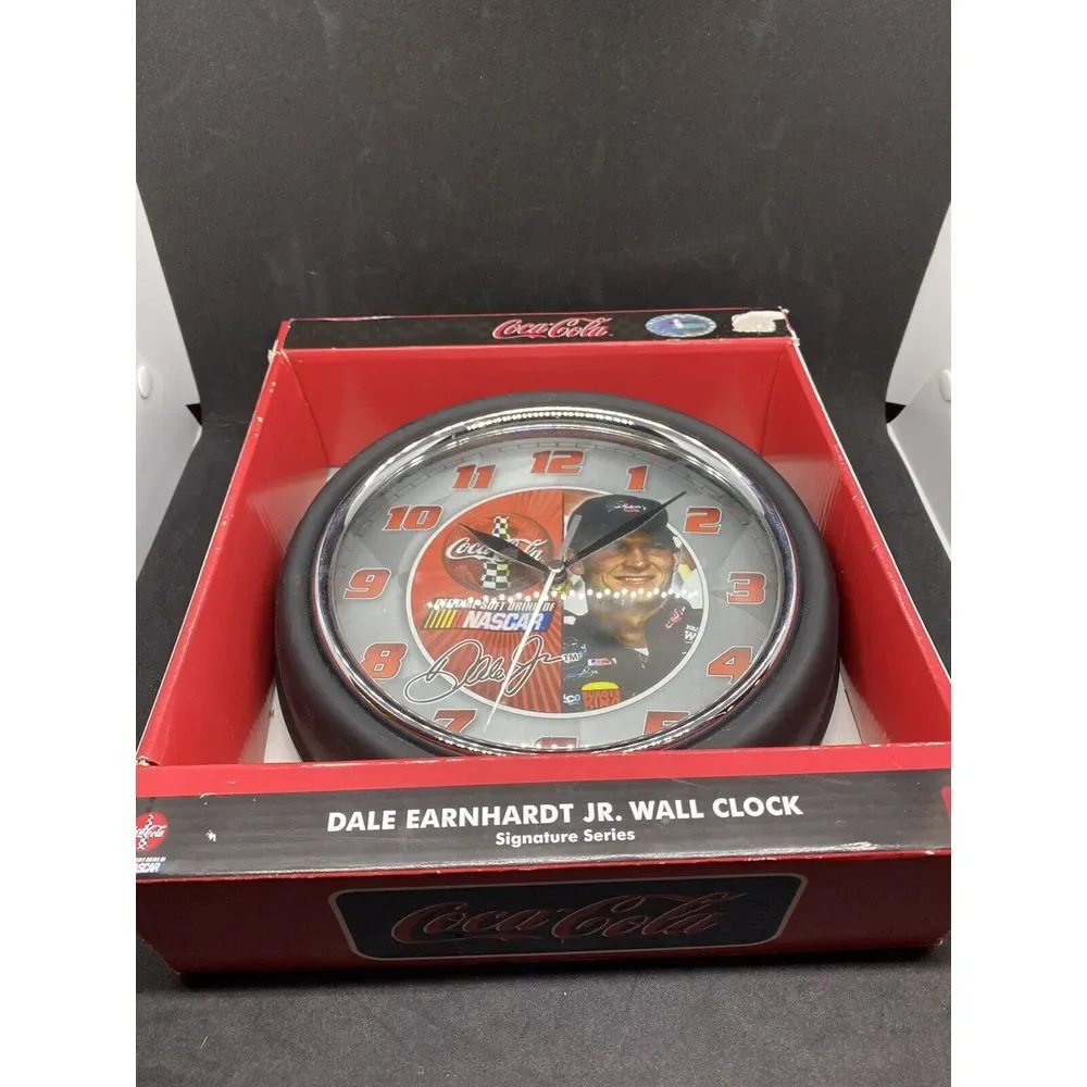 Dale Earnhardt Jr Coca Cola Wall Clock Signature Series NASCAR‎ Coke
